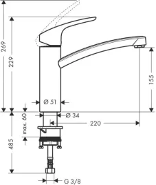 hansgrohe-bateria-zlewozmywakowa-hansgrohe-focus-e2-160-1-uchwytowa-chrom