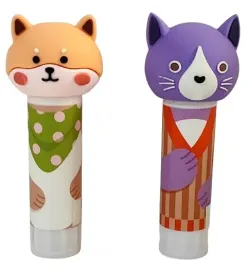 kayet-klej-okragly-w-sztyfcie-transparentny-zestaw-kotek-i-lisek-2-x-8-g