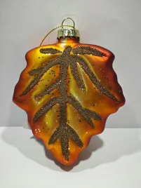 szklana-bombka-lisc-pomaranczowa-zlota