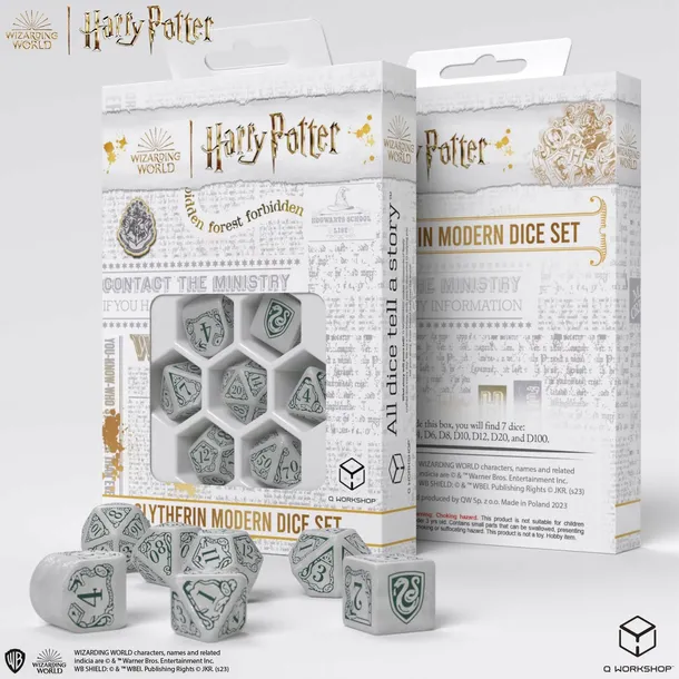 Q-WORKSHOP Zestaw Kości Harry Potter: Slytherin