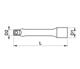 wurth-przedluzka-1-4-l152-mm-zebra-stan-nowy