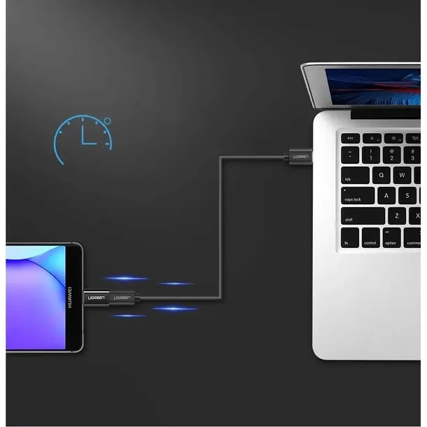 adapter-micro-usb-do-usb-c-ugreen-us157-czarny-marka-ugreen-stan-nowy