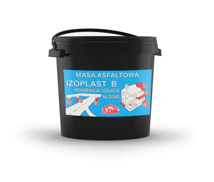 IZOPLAST B masa asfaltowa półciekła na zimno 12kg, izoluje fundamenty, ławy