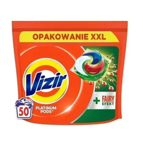 Vizir Platinum PODS + Fairy Effect kapsułki do prania 50 szt