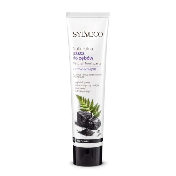 SYLVECO Pasta do zębów z węglem aktywnym bez fluoru 100 ml
