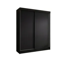 szafa-przesuwna-2d-180x205-czarna-plyta-niska