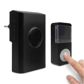 dzwonek-do-drzwi-bezprzewodowy-do-gniazdka-wtyczkowy-bim-02-150m-czarny