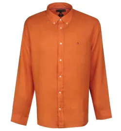 tommy-hilfiger-koszula-meska-lniana-pomaranczowa-xxl