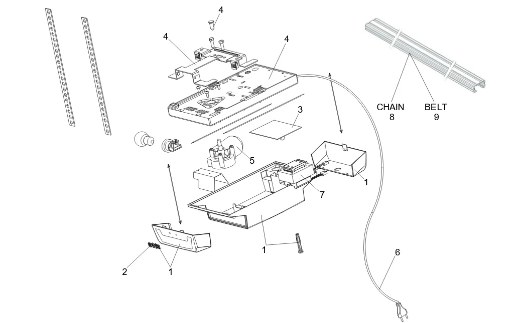 naped-do-bramy-segmentowej-uchylnej-faac-d700-hs-stan-nowy
