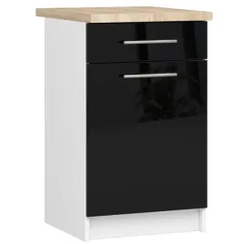szafka-kuchenna-z-blatem-oliwia-50-cm-1sz-1-drzwi-biala-czarny-polysk