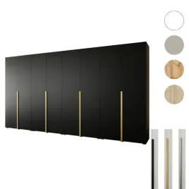 szafa-otwierana-400x60x237-czarna-styl-premium-cichy-domyk
