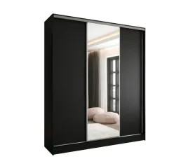 szafa-przesuwna-3d-240x250-czarna-lustro-wysoka