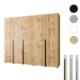 szafa-otwierana-250x60x237-dab-wotan-styl-premium-cichy-domyk