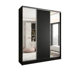 szafa-przesuwna-3d-240x250-czarna-2xlustro-wysoka
