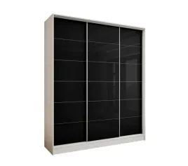 szafa-przesuwna-3d-190x250-biala-lacobel-czarny-szklany-polysk-wysoka