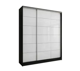 szafa-przesuwna-3d-150x250-czarna-lacobel-bialy-szklany-polysk-wysoka