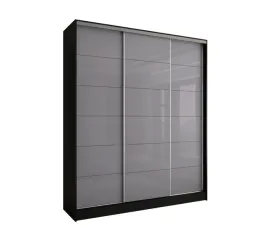 szafa-przesuwna-3d-190x250-czarna-lacobel-szary-szklany-polysk-wysoka