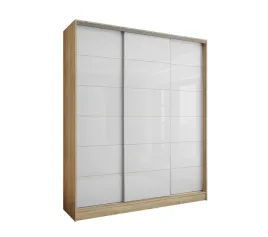 szafa-przesuwna-3d-200x250-dab-sonoma-lacobel-bialy-szklany-polysk-wysoka