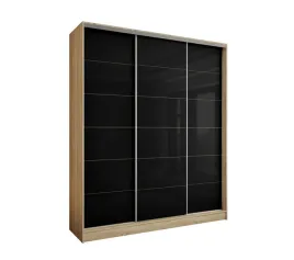 szafa-przesuwna-3d-200x250-dab-sonoma-lacobel-czarny-szklany-polysk-wysoka