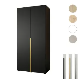 szafa-otwierana-100x60x209-czarna-styl-premium-cichy-domyk