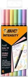 flamastry-dwustronne-bic-intensity-dual-tip-pastel-6-kolorow