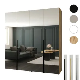 szafa-otwierana-200x60x209-dab-sonoma-z-lustrem-styl-premium-cichy-domyk