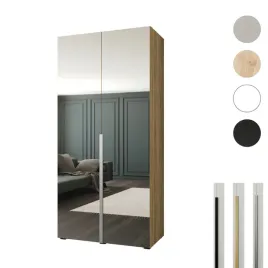 szafa-otwierana-100x60x237-dab-sonoma-z-lustrami-styl-premium-cichy-domyk