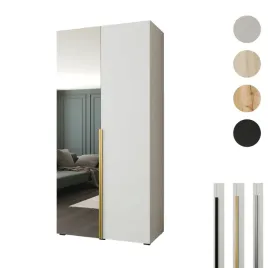 szafa-otwierana-100x60x237-biala-z-lustrem-styl-premium-cichy-domyk
