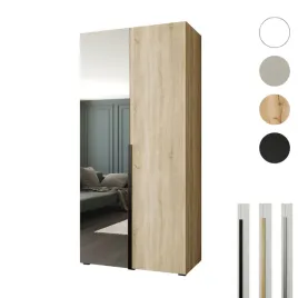 szafa-otwierana-100x60x237-dab-sonoma-z-lustrem-styl-premium-cichy-domyk
