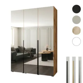 szafa-otwierana-150x60x237-dab-wotan-lustro-pelne-styl-premium-cichy-domyk