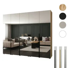 szafa-otwierana-250x60x237-dab-sonoma-lustro-pelne-premium-cichy-domyk