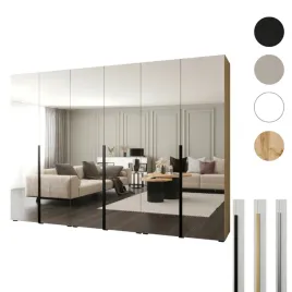 szafa-otwierana-300x60x237-dab-sonoma-lustro-pelne-premium-cichy-domyk