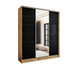 szafa-przesuwna-3d-190x250-dab-wotan-2xlacobel-czarny-lustro-polysk-wysoka