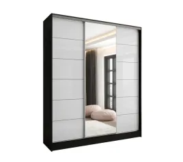 szafa-przesuwna-3d-190x250-czarna-2xlacobel-bialy-polysk-lustro-wysoka