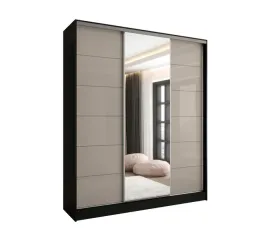 szafa-przesuwna-3d-170x250-czarna-2xlacobel-cappuccino-lustro-wysoka