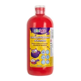 farba-plakatowa-strigo-butelka-500-ml-czerwona