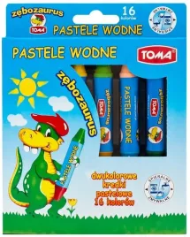 pastele-wodne-dwustronne-zebozaurus-16-kolorow