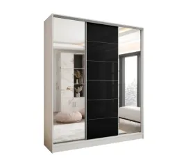 szafa-przesuwna-3d-200x250-biala-lacobel-czarny-polysk-2xlustro-wysoka