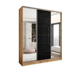 szafa-przesuwna-3d-200x250-dab-wotan-lacobel-czarny-2xlustro-wysoka
