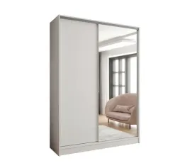 szafa-przesuwna-2d-140x250-biala-plyta-lustro-wysoka