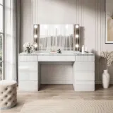toaletka-aurora-double-silver-bialy-polysk-stan-nowy