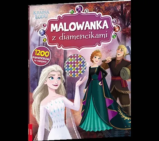DISNEY KRAINA LODU MALOWANKA Z DIAMENCIKAMI DKO-9102