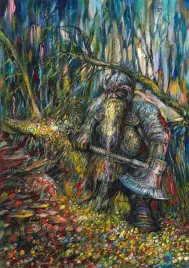 gimli-akryl-na-papierze-42-30-cm