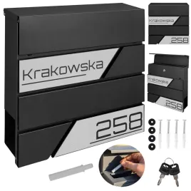 skrzynka-pocztowa-na-poczte-gazety-nowoczesna-czarna-napis-adres