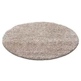 dywan-do-salonu-shaggy-bezowy-kolo-lite-200-cm