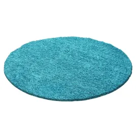 dywan-do-salonu-shaggy-turkusowy-kolo-lite-120-cm