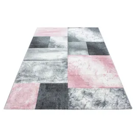 dywan-do-salonu-kwadraty-rozowo-szare-160x230-cm