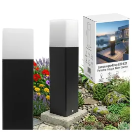 lampa-ogrodowa-stojaca-slupek-32cm-zewnetrzna-e27-czarna-led