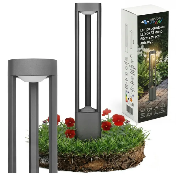 Lampa LED Ogrodowa 60cm zewnętrzna słupek stojąca GX53 LED