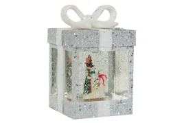 dekoracja-sniezna-led-przezent-z-balwankami